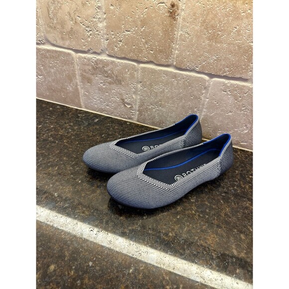 Rothy’s The Flat Grey Birdseye Round Toe Flats Size 9 EUC - Picture 3 of 7